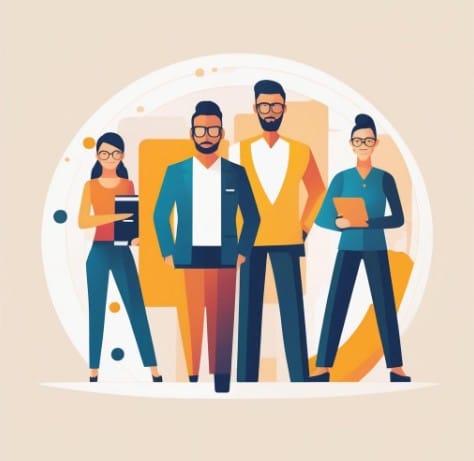 a team of link builders